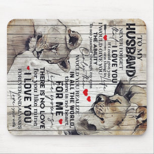 To My Husband Present New Home Gift Best Gift Mouse Mat