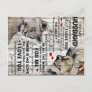 To My Husband Present   New Home Gift   Best Gift Postcard