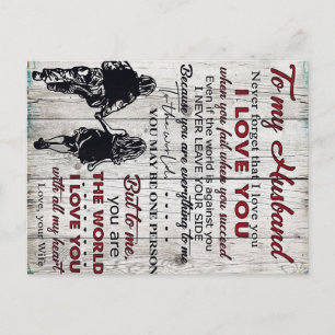 To My Husband Present New Home Gift Best Gift Postcard