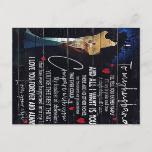 To my Husband Quotes   Best Holiday Gift Announcement Postcard