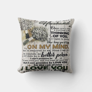 To my Husband |To My Husband | Love Quotes To Him Cushion