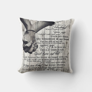 To my Husband   Trendy Gift For Your Husband Cushion