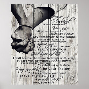 To my Husband   Trendy Gift For Your Husband Poster