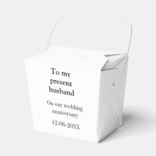 To my husband wedding anniversary add name date ma favour box