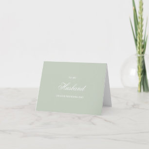 To My Husband, Wedding Day Cards