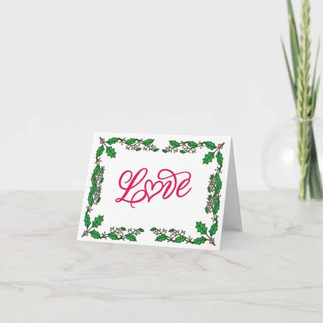 TO MY "LOVE" MEET ME UNDER THE MISTLETOE CARD (Front)