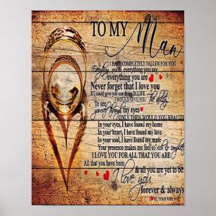 To My Love   My Husband Present   Cute Quotes Gift Poster