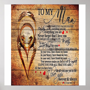 To My Love   My Husband Present   Cute Quotes Gift Poster