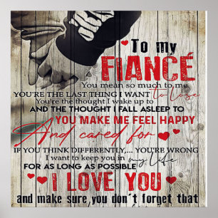 To My Love   My Husband Present   Cute Quotes Gift Poster