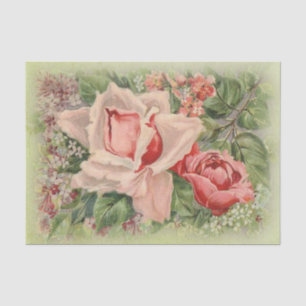 To My Love on Valentine's Day Floral Victorian Tissue Paper