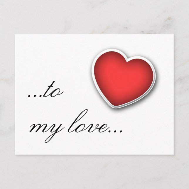 to my love postcard (Front)