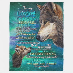 to my loving mum blanket i love you