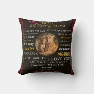 To My Loving Mum From Son Cushion