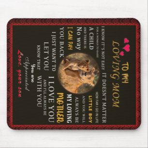 To My Loving Mum From Son Mouse Mat
