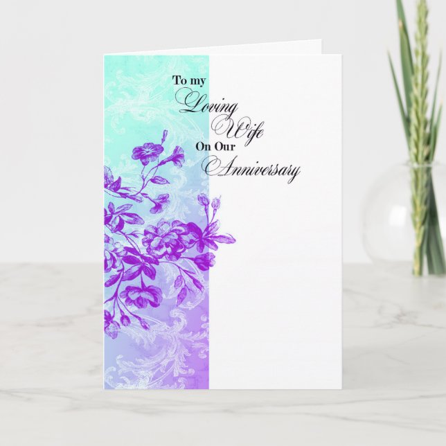 To My Loving Wife Anniversary Card (Front)