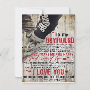 To My Man Gift, Personalised Gift To My Husband Invitation