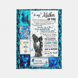 to my mom blanket from Son,mothers blanket