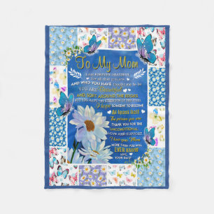 To My Mom Common Daisy banket, blanket for mom