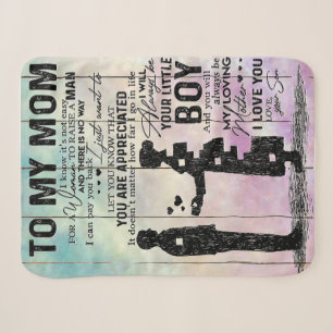 To My Mom Letter, Best Gift For Mommy Sherpa Blanket
