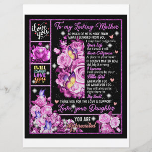 To My Mother Birthday Gift, Love Mum Gift Idea Menu