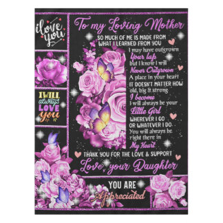 To My Mother Birthday Gift, Love Mum Gift Idea Tablecloth
