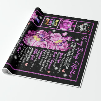 To My Mother Birthday Gift, Love Mum Gift Idea Wrapping Paper