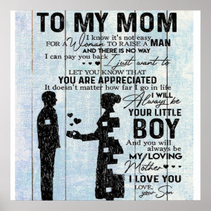 To my mother gift, Special letter to mummy Poster