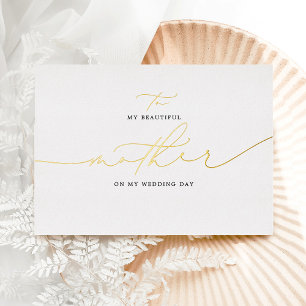 To My Mother On My Wedding Day Elegant