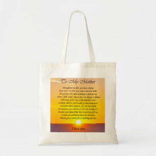 To My Mother Poem Gift Bag