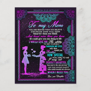 To My Mum And Daughter Gift, Mummy Gift Idea Flyer