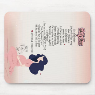 To My Mum For All The Time You Gently Picked Me Up Mouse Mat