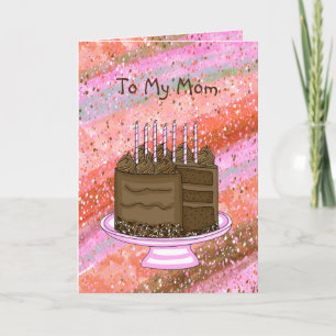 To My Mum   Happy Birthday   Card