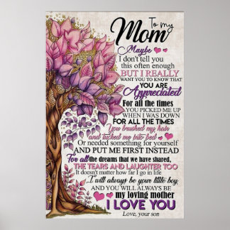 to my mum, mothers day gifts poster