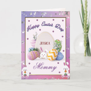 To My Mum On Easter Day  Holiday Card