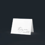 "To My Mum On Wedding Day" Morning Wedding Message Thank You Card<br><div class="desc">Check the "Logo & Independant Creator Mark" field and tick the box if you do not want the logo to appear on the card. Celebrate your special day with a heartfelt message to your mum with this elegant card featuring beautiful calligraphy. With "To My Mum On Wedding Day" in elegant...</div>