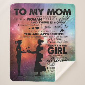 To My Mum Present | New Apartment Decor | Sherpa Blanket