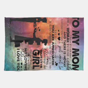 To My Mum Present New Apartment Decor Tea Towel