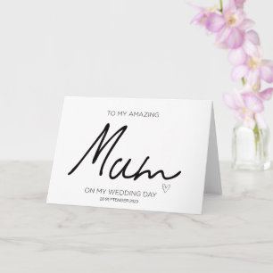 To My Mum Wedding Thank You For Brides Mother Card