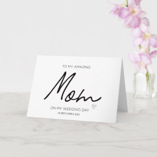 To My Mum Wedding Thank You For Brides Mother Card