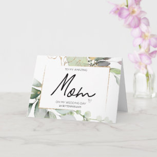 To My Mum Wedding Thank You For Brides Mother Card