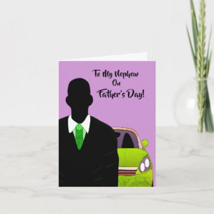 To My Nephew On Father's Day African American Card