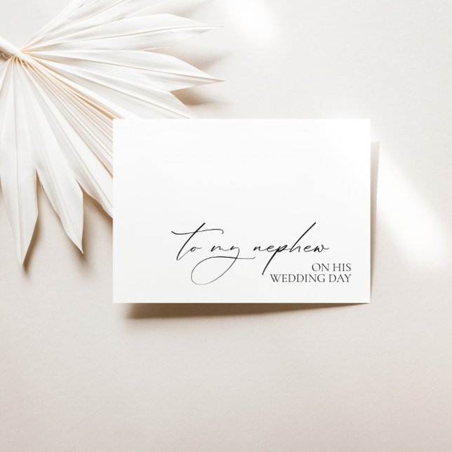 "To My Nephew On His Wedding Day" Message Card (Creator Uploaded)