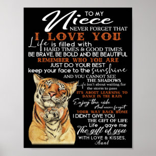 To My Niece Poster