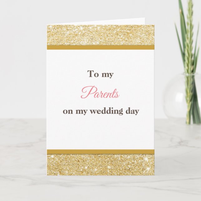 To my parents wedding thank you card (Front)