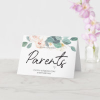 To My Parents Wedding Thank You For Brides Mum Dad