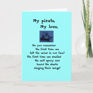 To my pirate. . Happy Valentine's Day. Holiday Card
