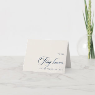 To My Ring Bearer On My Wedding Day Message Card