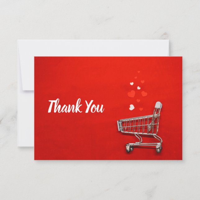 To my Shopaholic Thank You Card (Front)