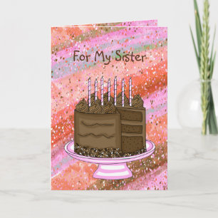 To My Sister Happy Birthday Card