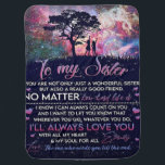 To My Sister Lady Girl Gift, Sister Birthday Gift Baby Blanket<br><div class="desc">To My Sister Lady Girl Gift,  Sister Birthday Gift</div>